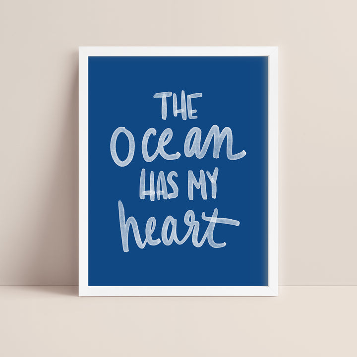 The Ocean Has My Heart - Art Print or Canvas - Jetty Home