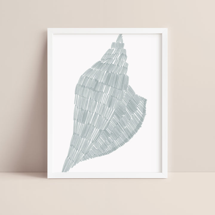 Salty Conch Shell - Art Print or Canvas - Jetty Home