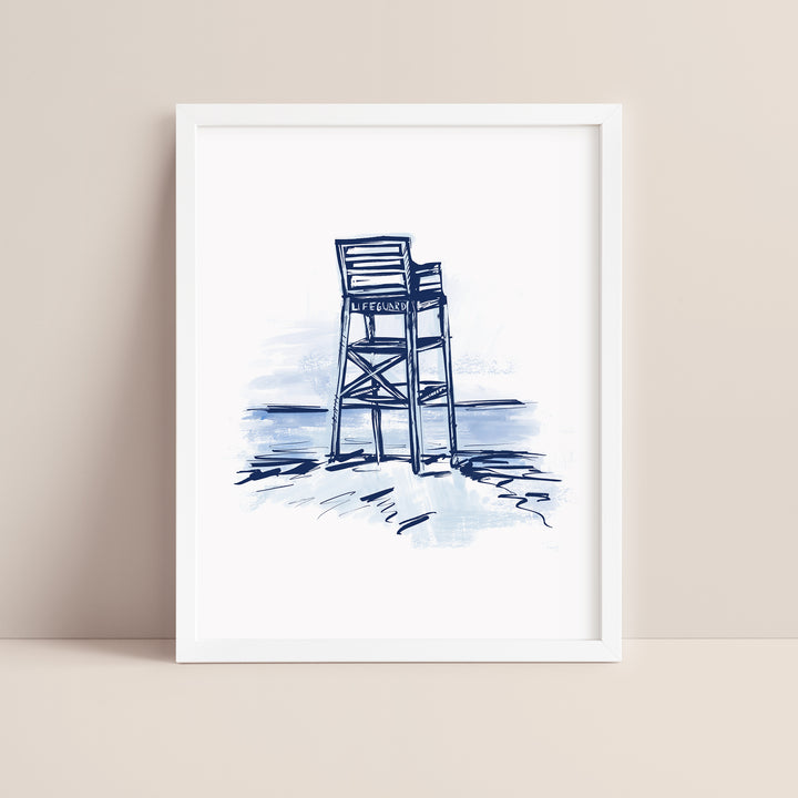 Blue Lifeguard Tower - Jetty Home