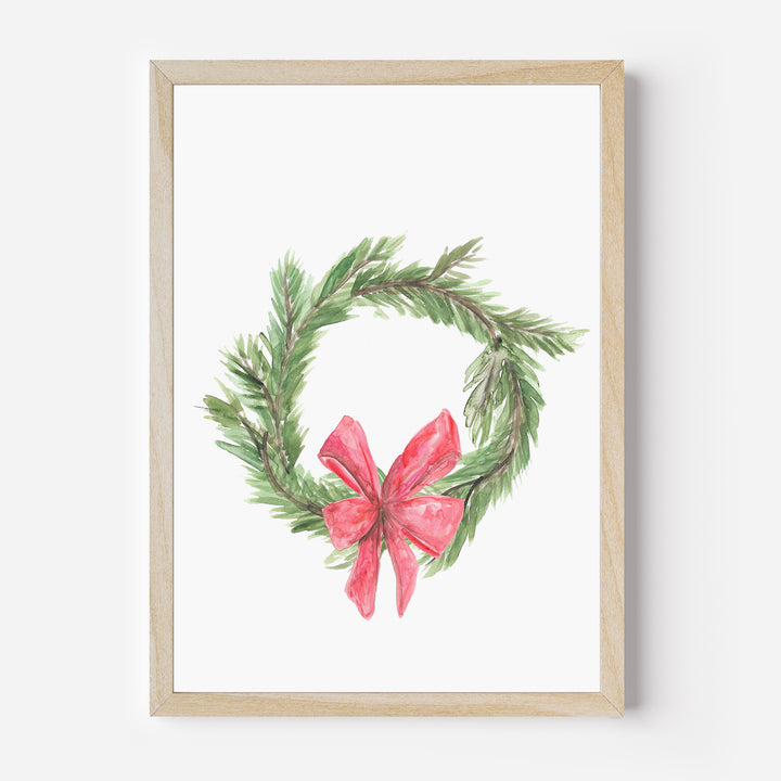 Watercolor Christmas Wreath - Jetty Home