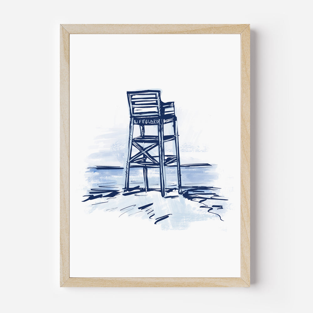 Blue Lifeguard Tower - Jetty Home