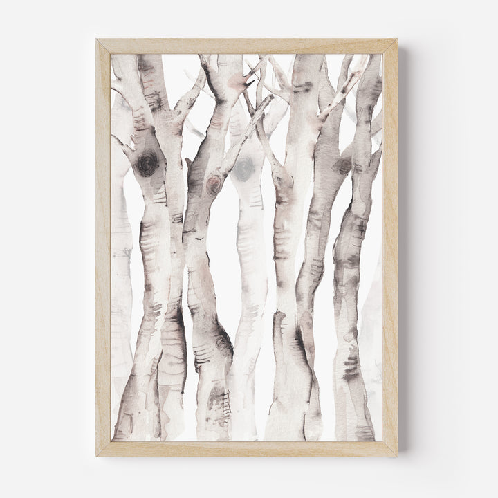 Birch Tree Watercolor No. 1