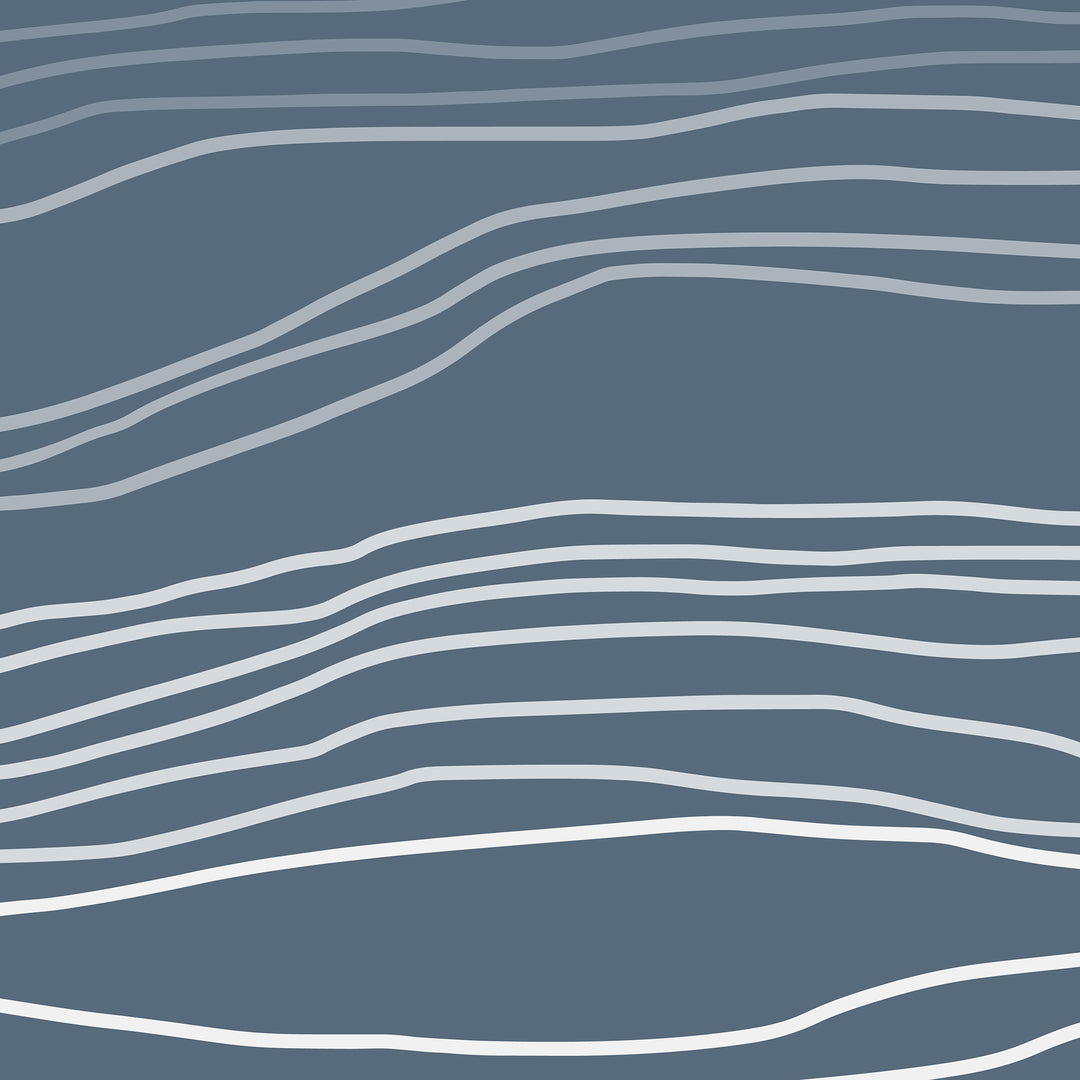 Dark Minimalist Abstract Waves - Jetty Home