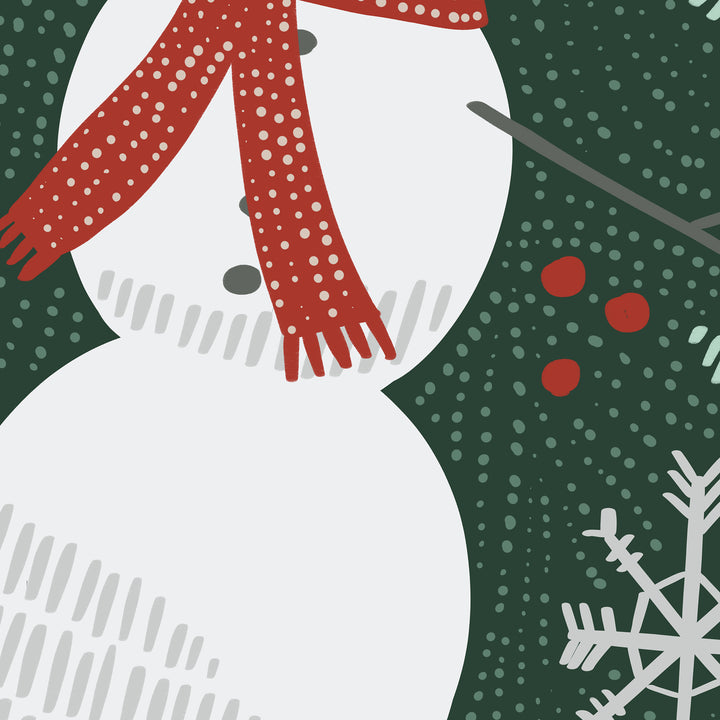 Folk Winter Snowman - Jetty Home