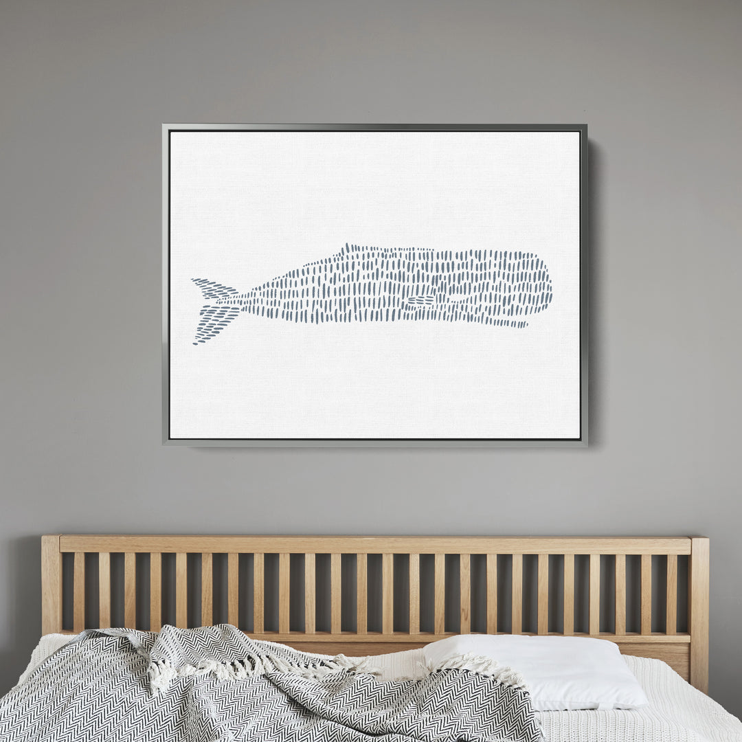 Sperm Whale Illustration  - Art Print or Canvas - Jetty Home