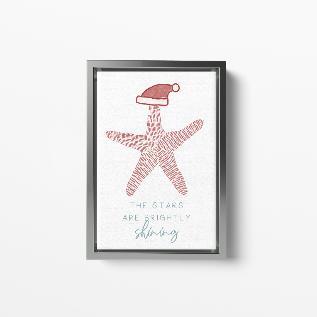 The Stars Are Brightly Shining Coastal Christmas - Art Print or Canvas - Jetty Home