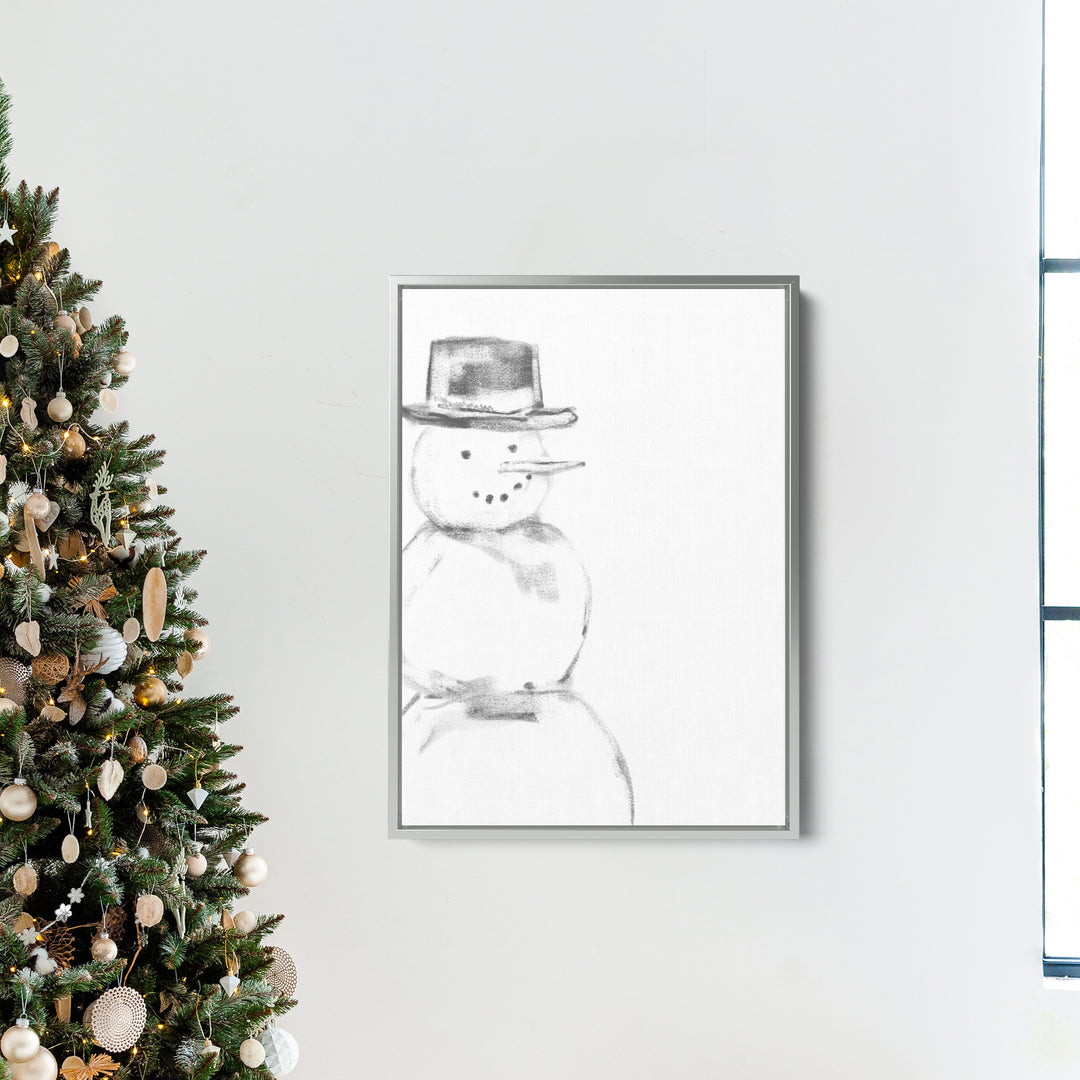Snowman Illustration  - Art Print or Canvas - Jetty Home
