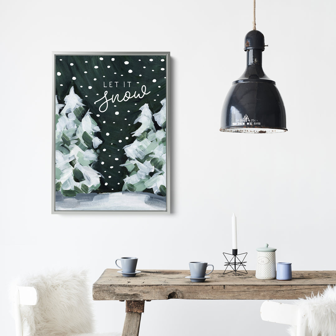 Let it Snow  - Art Print or Canvas - Jetty Home