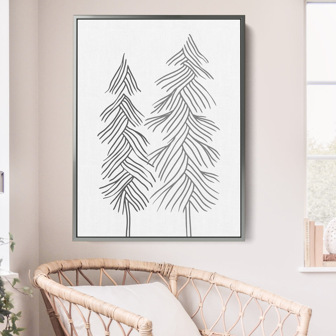 Simple Line Pine Trees, No. 1