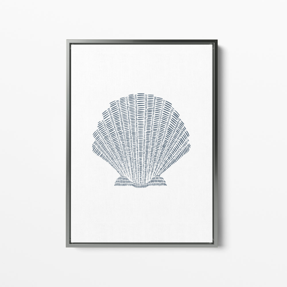 Minimalist Scallop Seashell  - Art Print or Canvas - Jetty Home