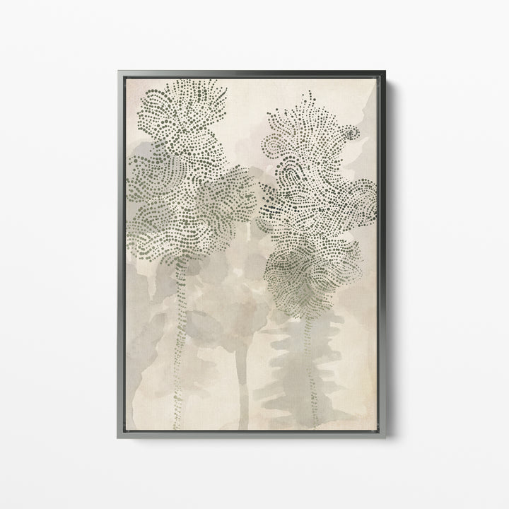 Misty Forest Oak Trees  - Art Print or Canvas