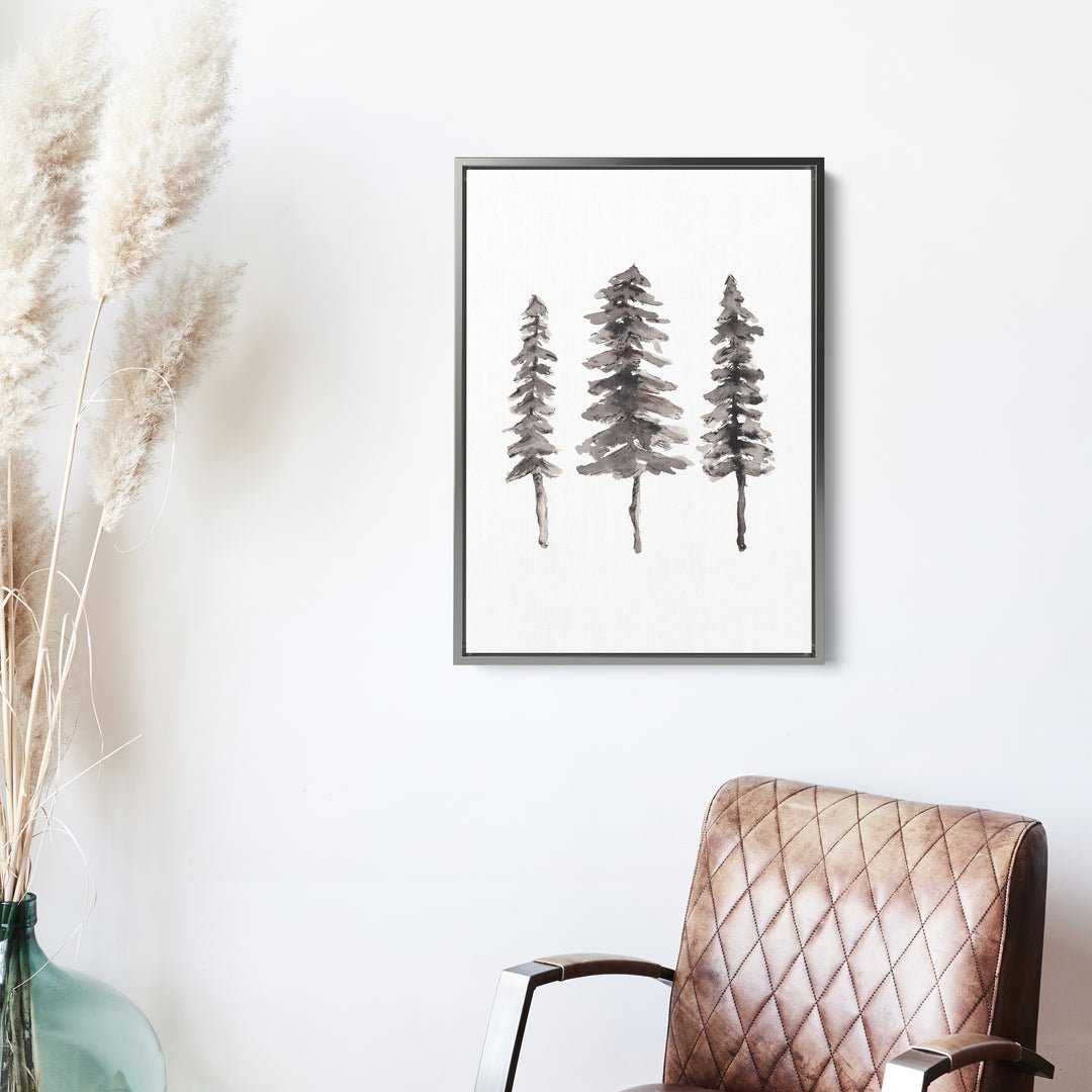 Nordic Pine Tree Ink Painting  - Art Print or Canvas - Jetty Home