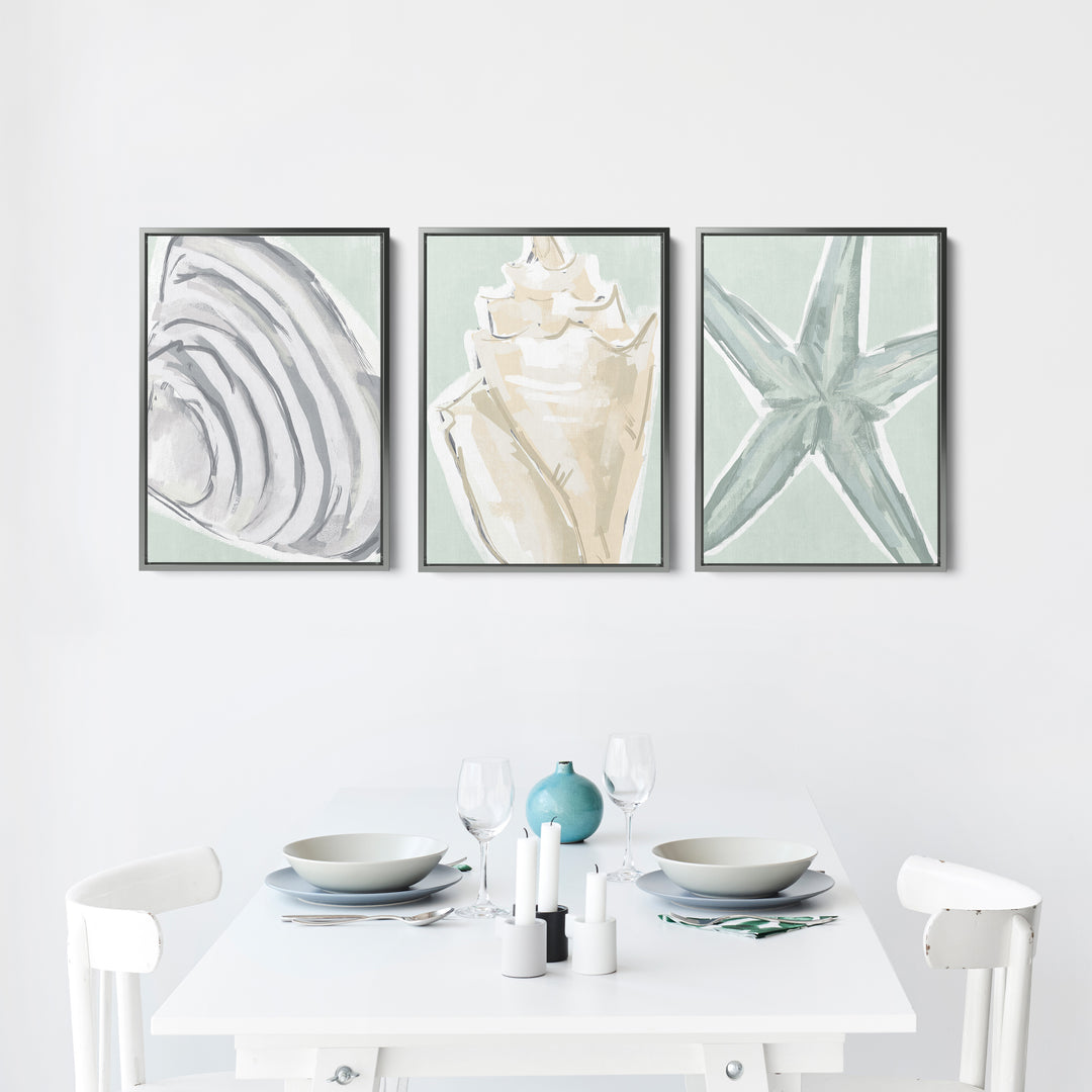 Coastal Finds Triptych - Set of 3