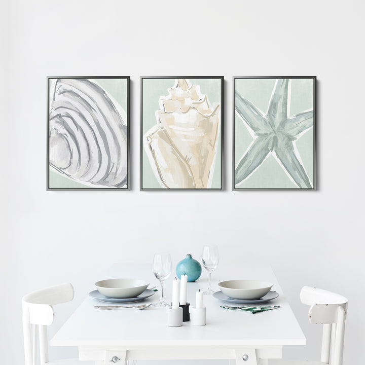 Coastal Finds Triptych - Set of 3