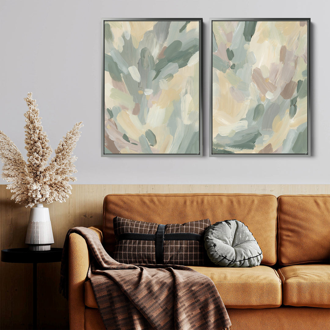 Pastoral Abstract Diptych - Set of 2