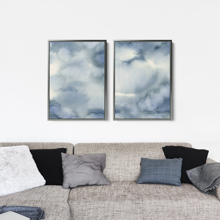 Hazed Tide Diptych - Set of 2