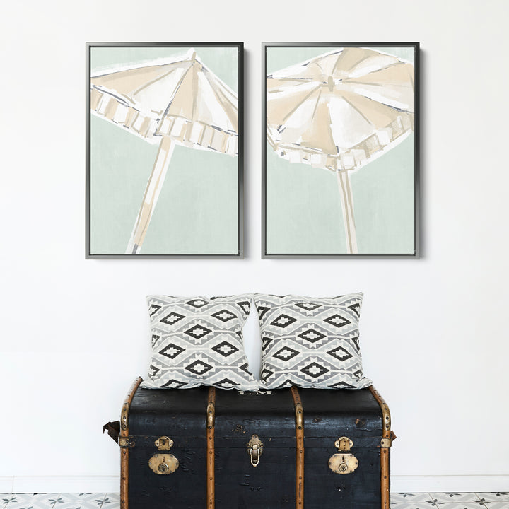 Summer Umbrellas Diptych - Set of 2