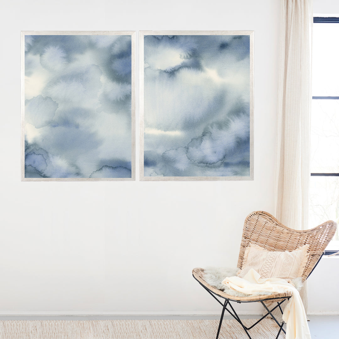 Hazed Tide Diptych - Set of 2