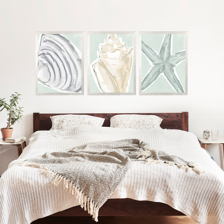 Coastal Finds Triptych - Set of 3