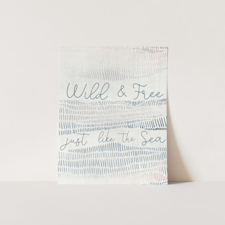 Wild and Free Just Like the Sea, No. 2  - Art Print or Canvas - Jetty Home