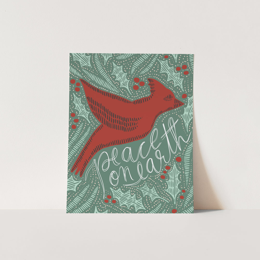 Nordic Peace on Earth Dove  - Art Print or Canvas - Jetty Home