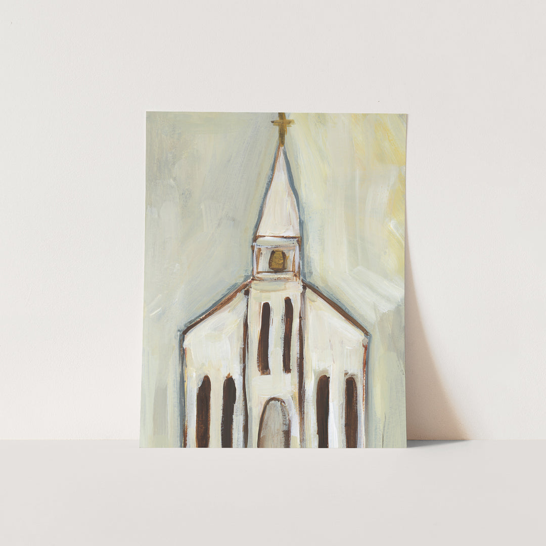 Neutral Church Painting No. 1  - Art Print or Canvas - Jetty Home