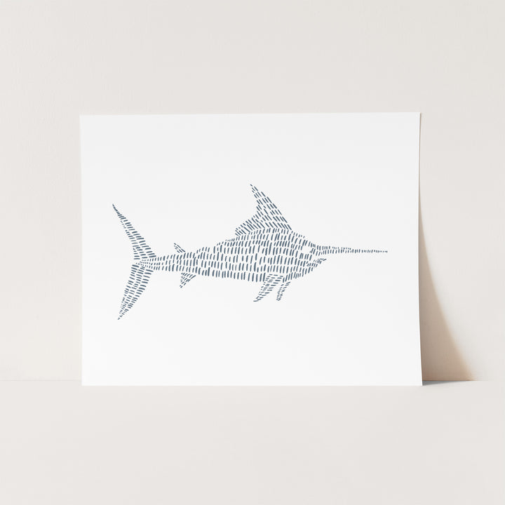 Swordfish Illustration  - Art Print or Canvas - Jetty Home