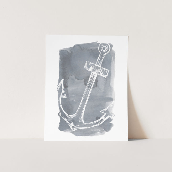 Watercolor Anchor Illustration  - Art Print or Canvas - Jetty Home
