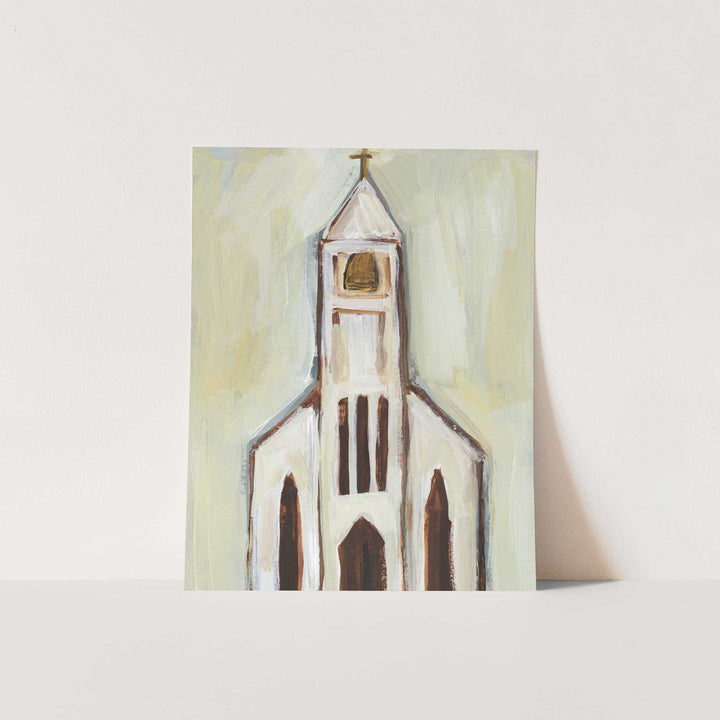 Neutral Church Painting No. 2  - Art Print or Canvas - Jetty Home