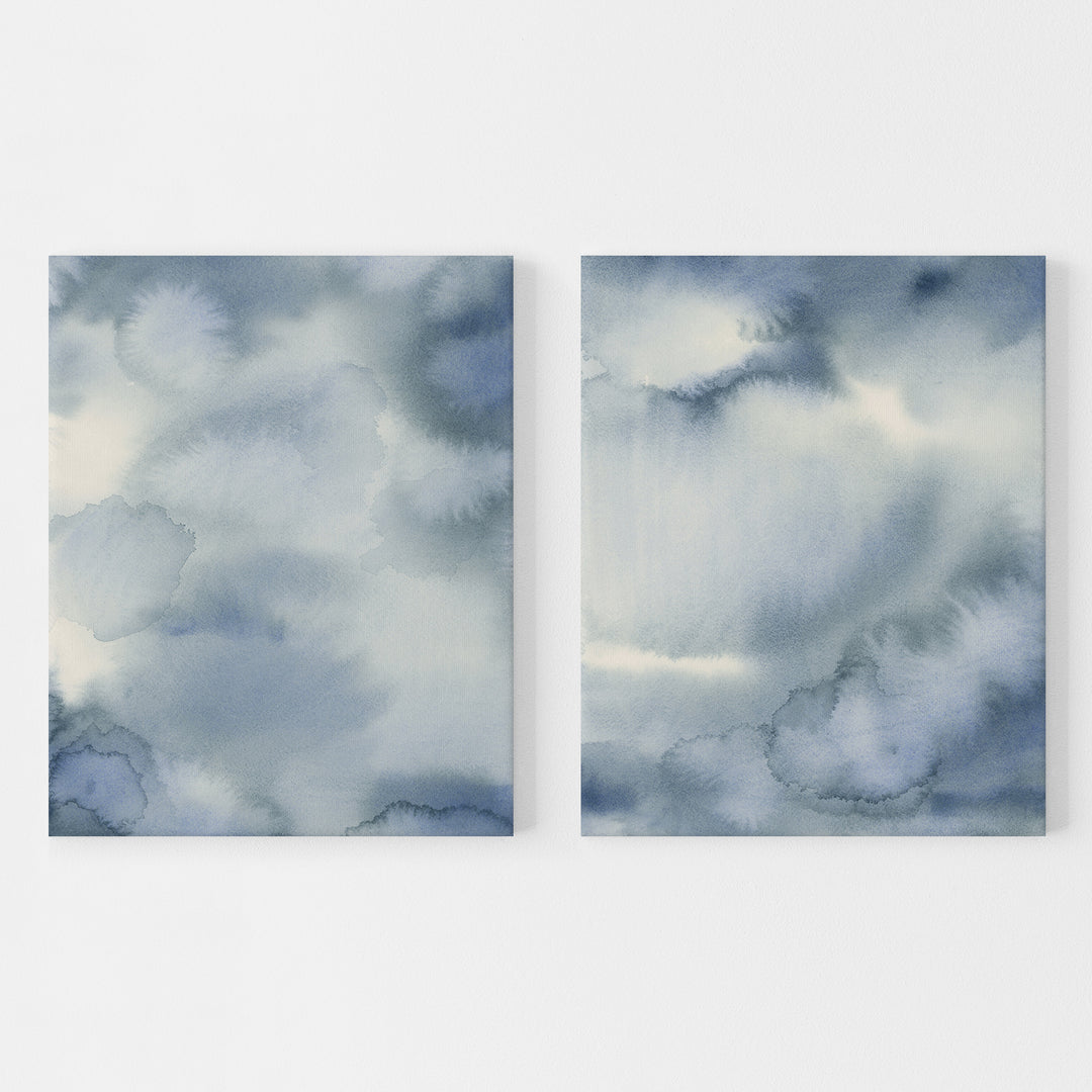 Hazed Tide Diptych - Set of 2