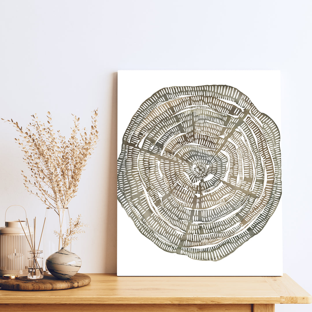 Tree Ring Watercolor, No. 2 - Jetty Home