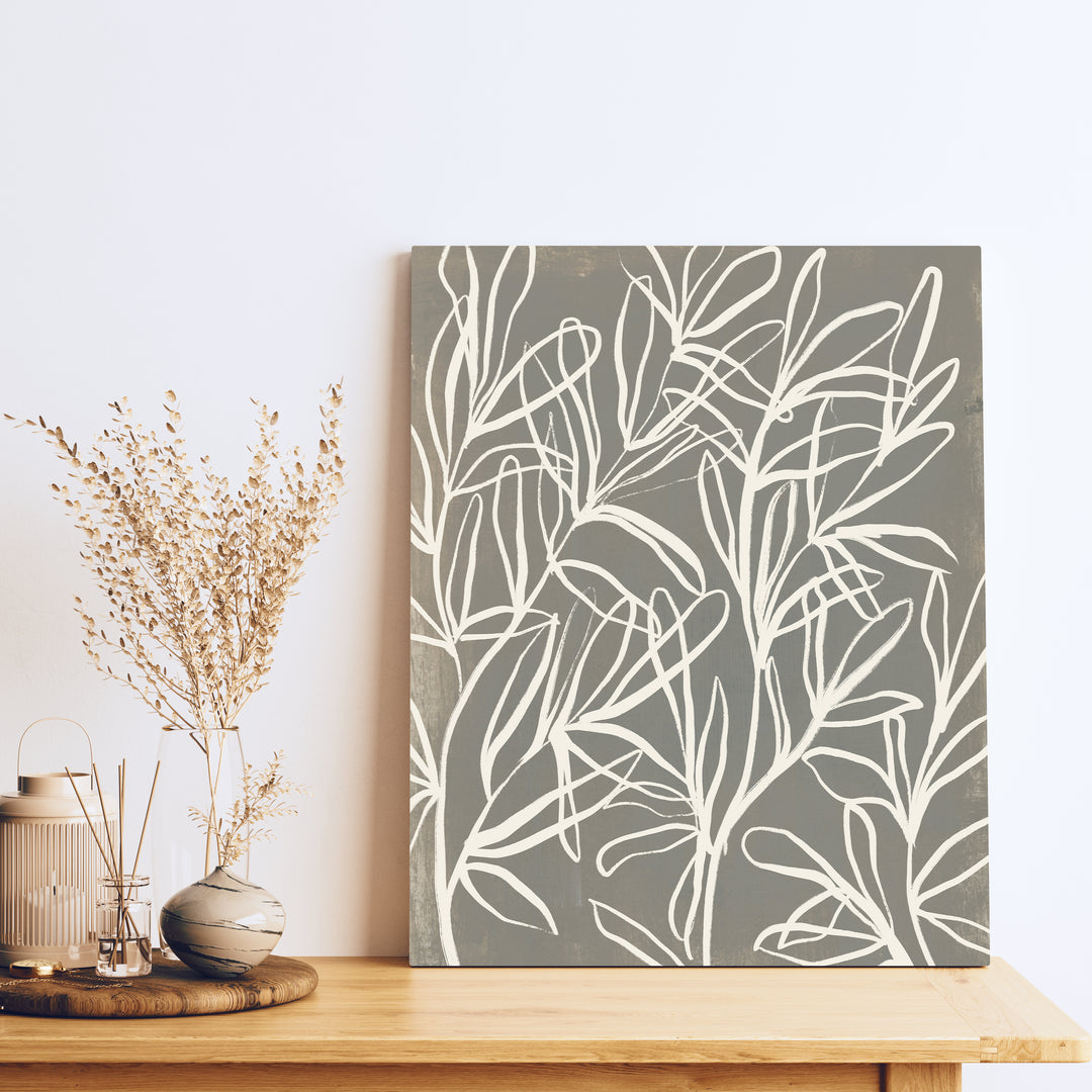 Florals on Gray, No. 1 - Jetty Home