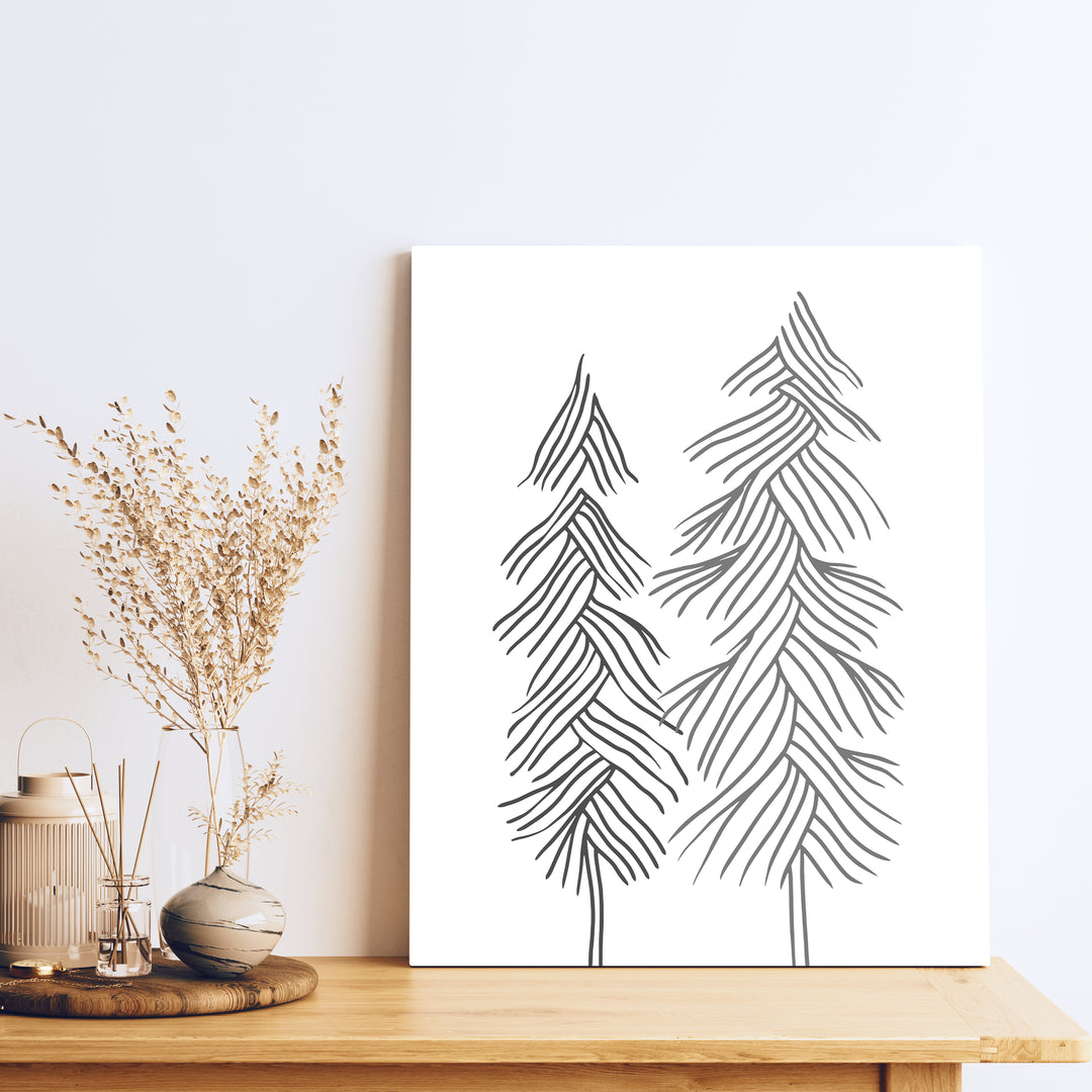 Simple Line Pine Trees, No. 1 - Jetty Home