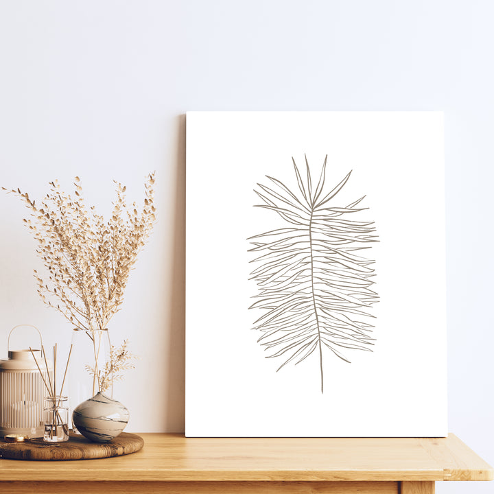 Palm Frond Line Drawing - Jetty Home