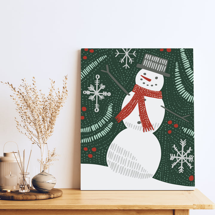 Folk Winter Snowman - Jetty Home