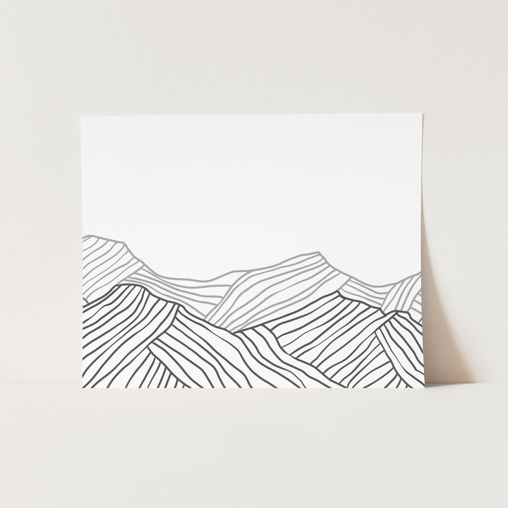 Minimalist Mountainscape