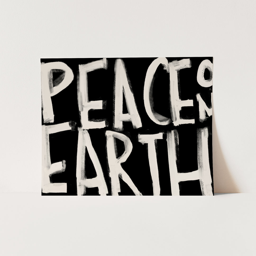 Peace on Earth Typography - Jetty Home