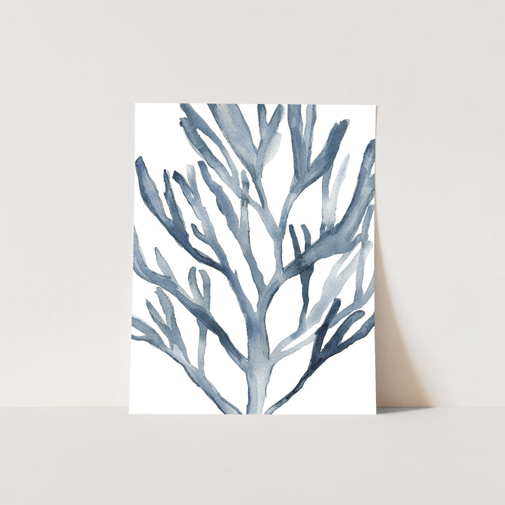 Blue Seaweed Coral Watercolor No. 1 - Jetty Home