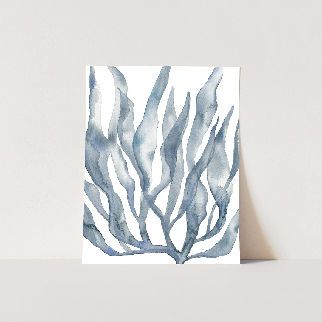 Blue Watercolor Seaweed Painting No. 2 - Jetty Home