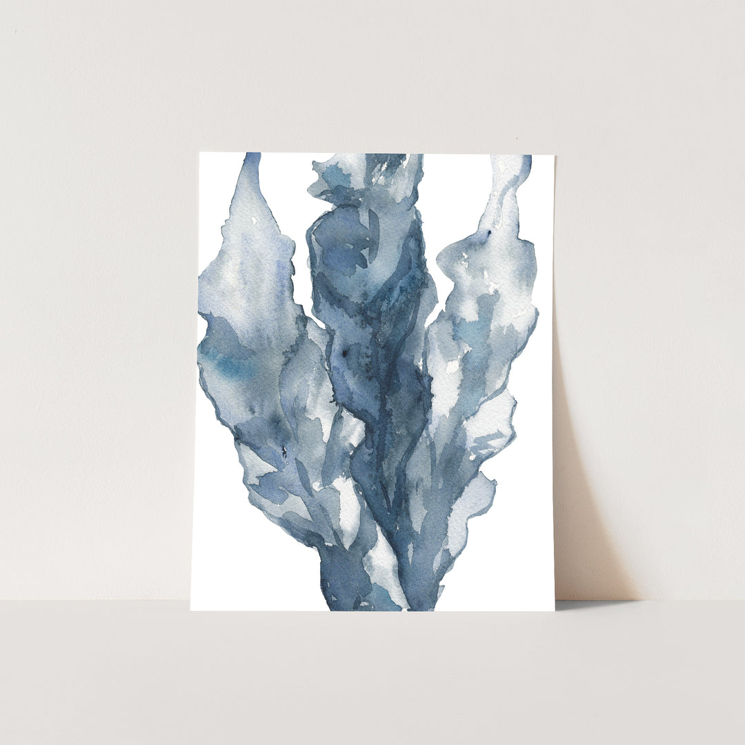 Blue Sea Lettuce Watercolor No. 2 - Jetty Home