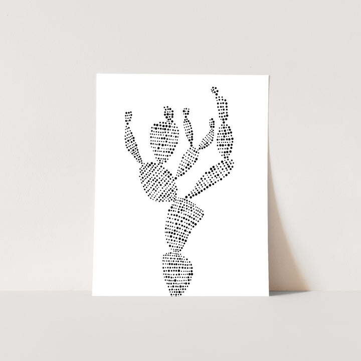 Minimalist Prickly Pear Cactus, No. 2 - Jetty Home
