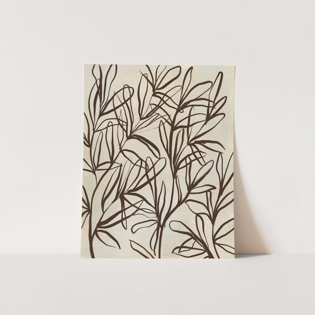 Florals on Beige, No. 1 - Jetty Home