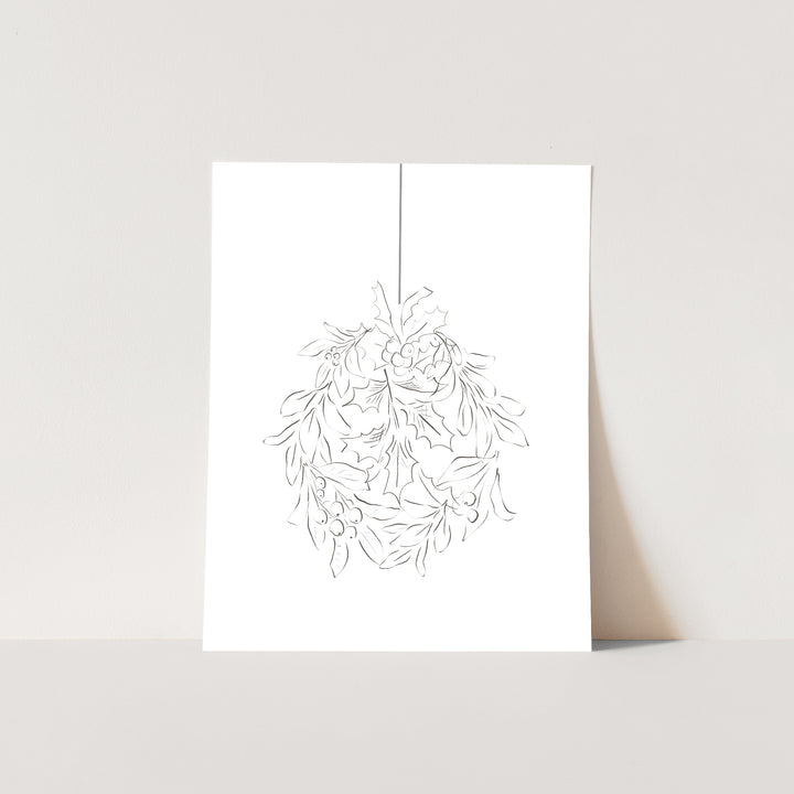 Holly Leaf Ornament Drawing - Jetty Home