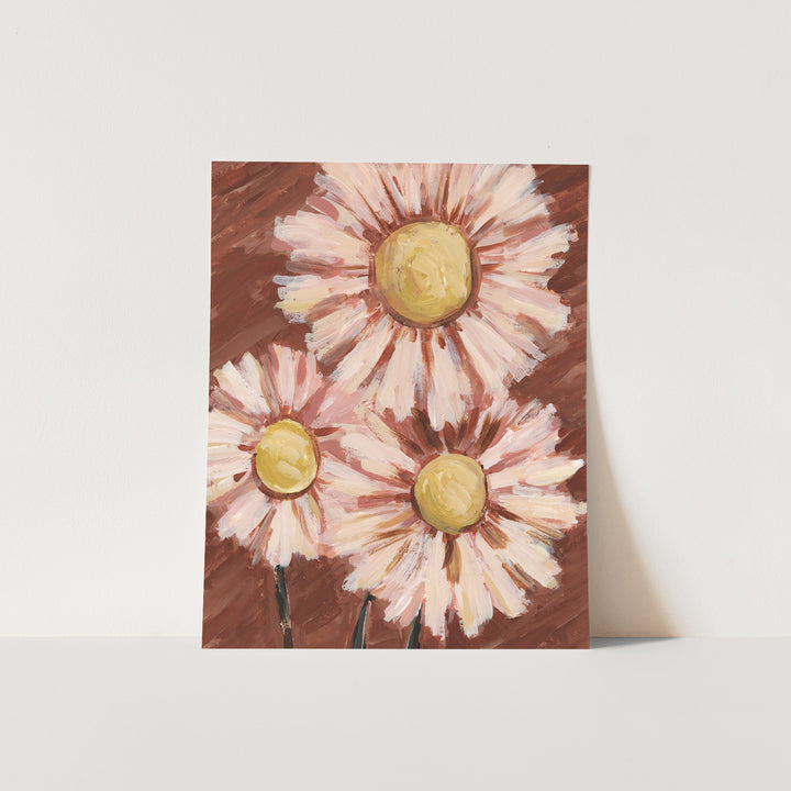 Pink and Rust Daisy Floral - Jetty Home
