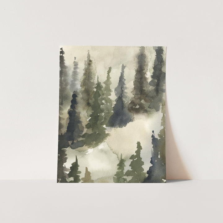 Forest Watercolor Landscape, No. 3 - Jetty Home