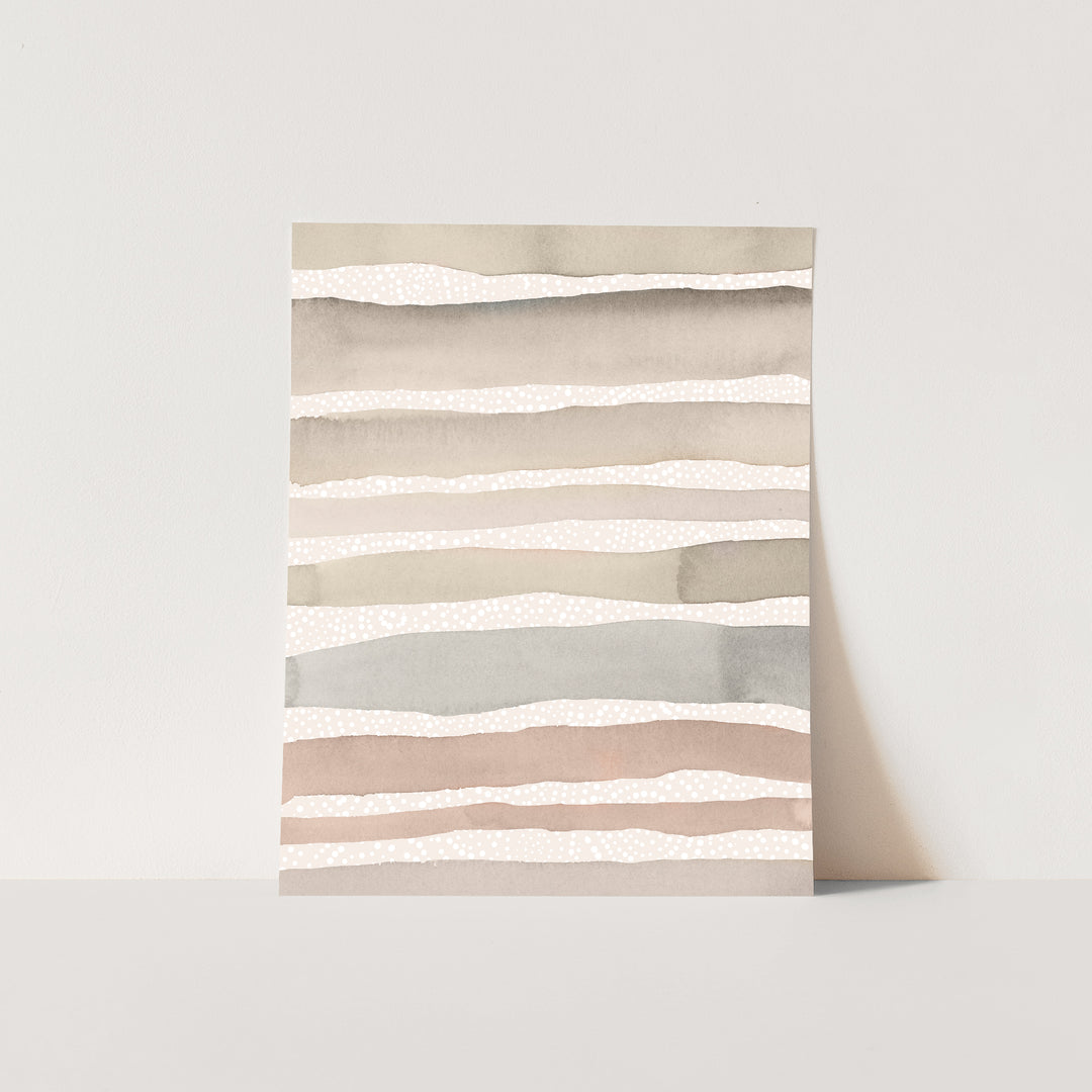 Neutral Watercolor Stripes - Jetty Home