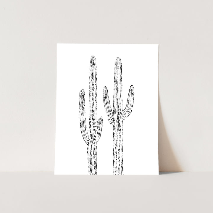 Minimalist Saguaro Cactus Duo - Jetty Home