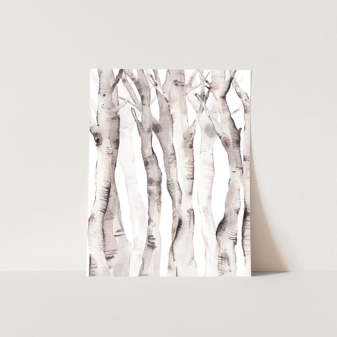 Birch Tree Watercolor No. 2 - Jetty Home