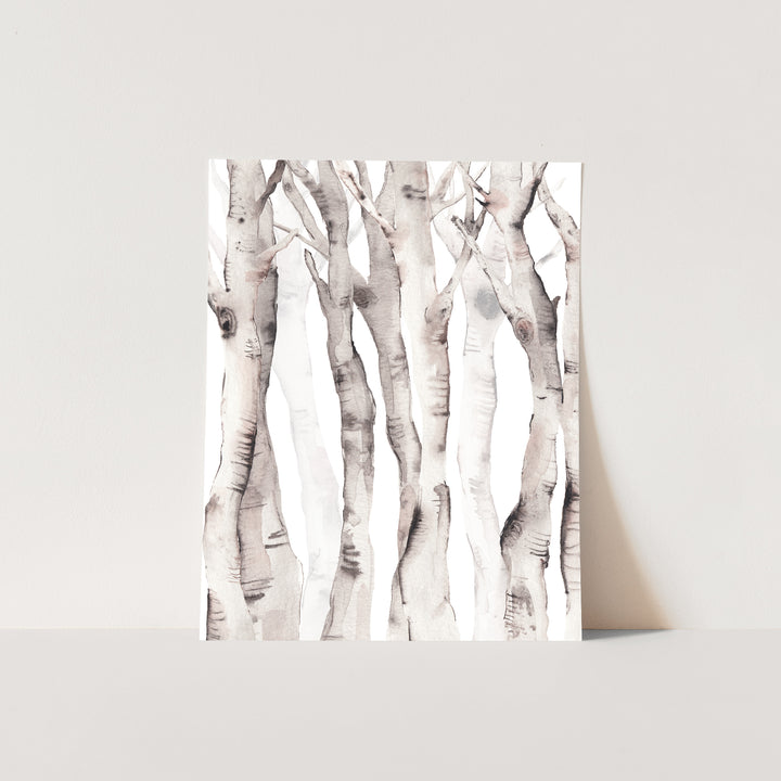 Birch Tree Watercolor No. 2 - Jetty Home