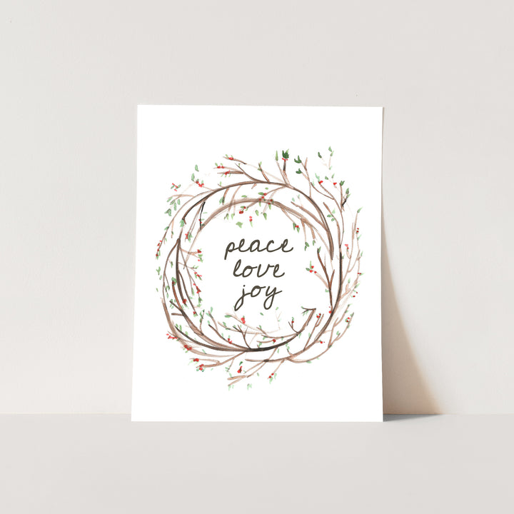 Peace Love Joy Wreath - Jetty Home